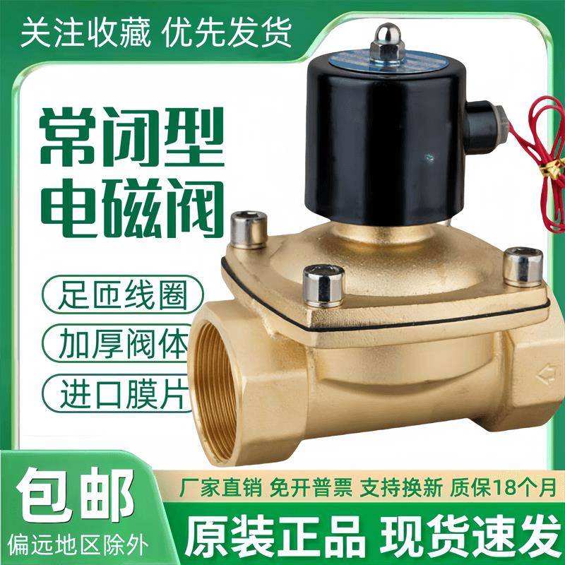 常闭电磁阀水阀气阀TXPC 2W500-50 AC220V DC24V控制阀DN50开 关