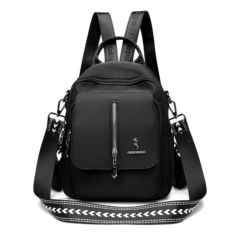 2026新款中年防水大容量旅游休闲背包尼龙布轻便百搭女双肩包