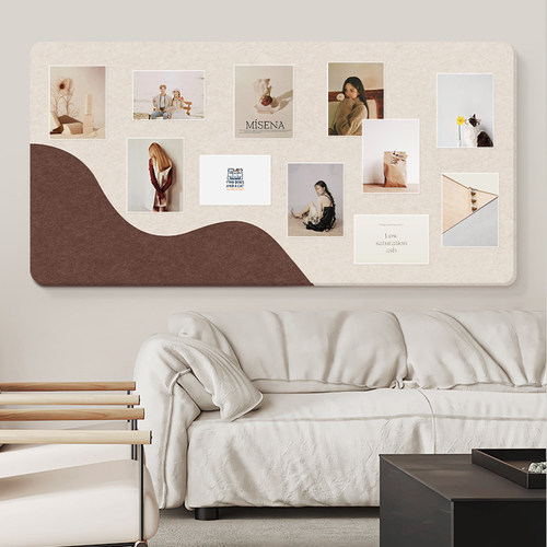 软木板照片墙背景板毛毡墙贴自粘墙板展示板ins留言板挂墙幼儿园