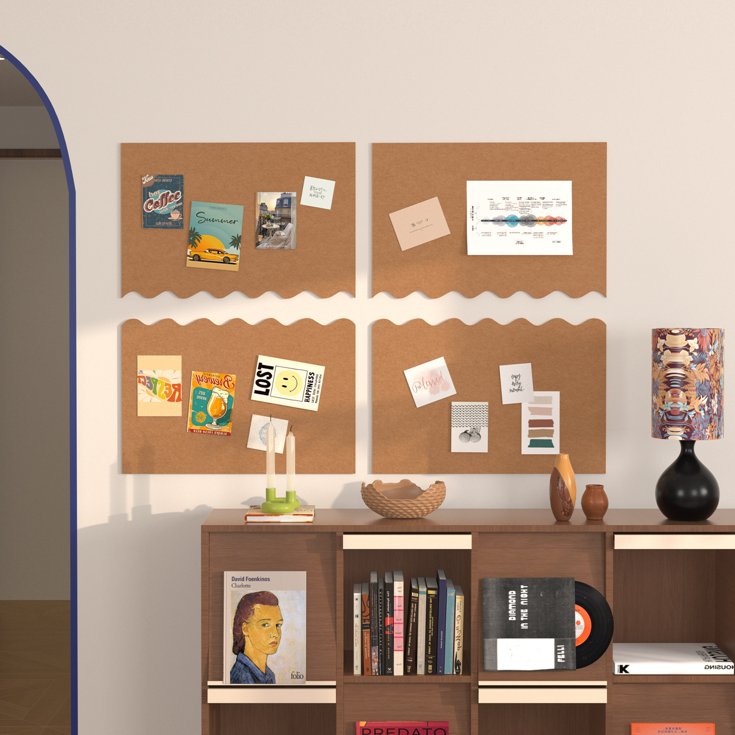 格里旺毛毡板照片墙自粘儿童房主题墙免打孔客厅玄关装饰贴画背景墙卧