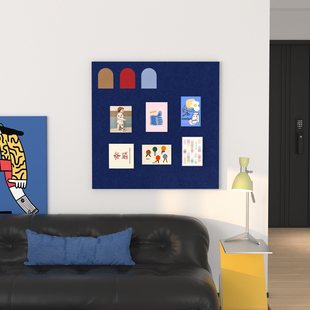 毛毡墙贴创意彩色墙面装 饰背景板卧室房间布置照片挂墙板展示板梦想愿景板软木板留言板墙壁遮丑补洞改造神器