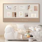 毛毡板墙贴照片墙背景板留言板记事板软木墙板家用墙面装 饰展示板