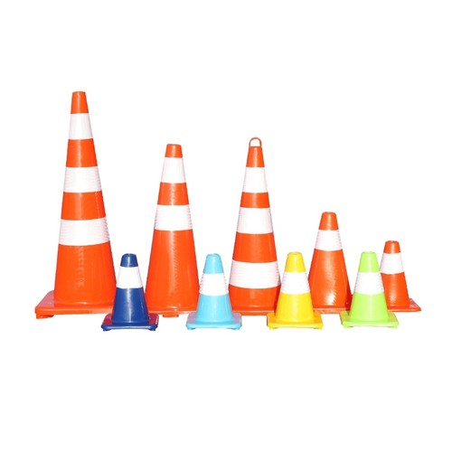 70cmPVC反光锥PVC优质塑料路锥反光路障锥雪糕筒pv形桶橡胶c