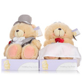 8寸结婚熊1对装 毛绒玩偶 13AFF080910 欧美原版 Hallmark贺曼