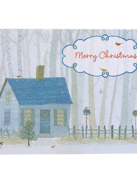 Hallmark贺曼贺卡 创意定制手工圣诞卡片 圣诞节贺卡9XMS5915