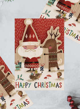 Hallmark贺曼贺卡 圣诞节祝福礼物卡片 9XMS7904