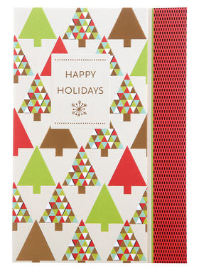 Hallmark贺曼贺卡贺卡 圣诞节祝福礼物卡片1张装 9XMS6907