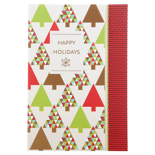 Hallmark贺曼贺卡贺卡 圣诞节祝福礼物卡片1张装 9XMS6907