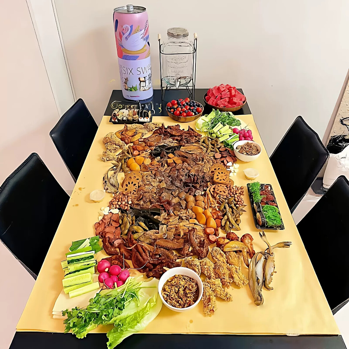 过年聚餐食品级一次用桌布烧烤卤味吸油隔热餐垫家用铺桌子牛皮纸
