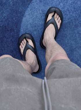 飞艇人字拖男EVA厚底防滑