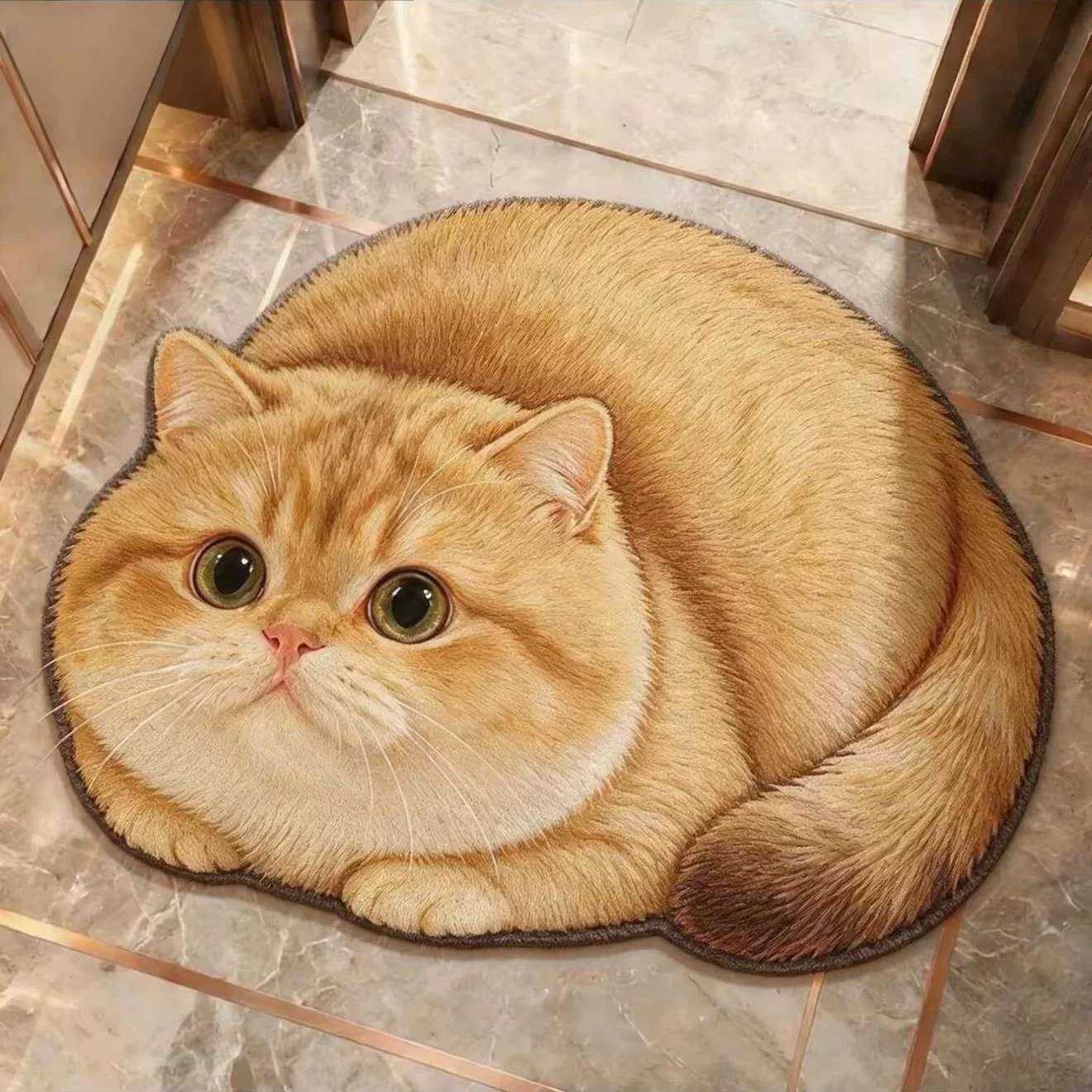 卡通可爱猫咪浴室硅藻泥