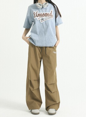 D-A232-HK99569-P35美式冲锋裤女春夏2薄款工装裤登山休闲运动裤