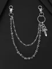 Soulcollision Self-Defense Sword Chain Hip-Hop Cross Retro Ins Style Bold Waist Chain