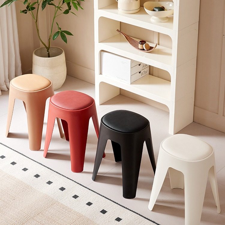 塑料凳子加厚家用特厚简约椅子叠放现代高圆凳可摞包舒服叠久坐软,住宅家具,组合凳,淘宝优惠券,粉丝福利购,淘宝优惠卷
