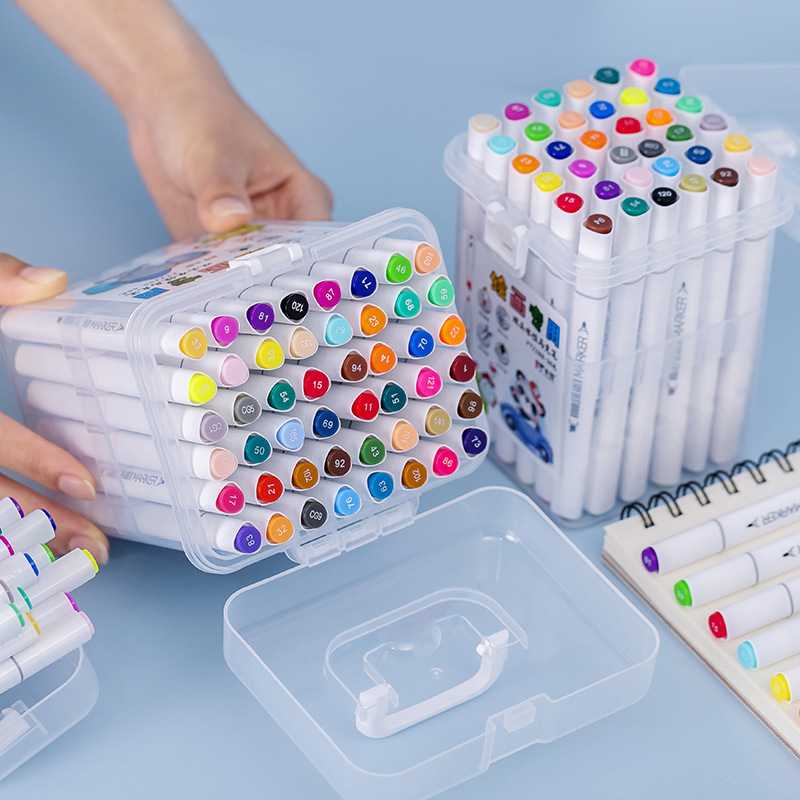 双头马克笔套装 12色24色48色记号笔儿童水性水彩笔涂鸦大头笔