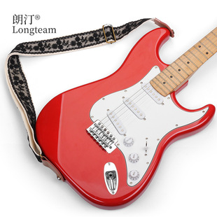 朗汀创意蕾丝电吉他背带扣贝司套装配件带肩带防滑民谣吉他琴含
