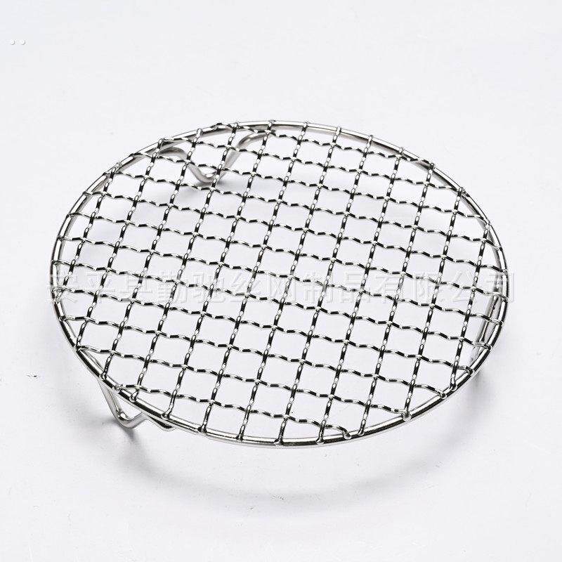 圆形带脚不锈钢烧烤网架子铁网格网粗碳炉茶炉围炉煮茶电陶炉烤架