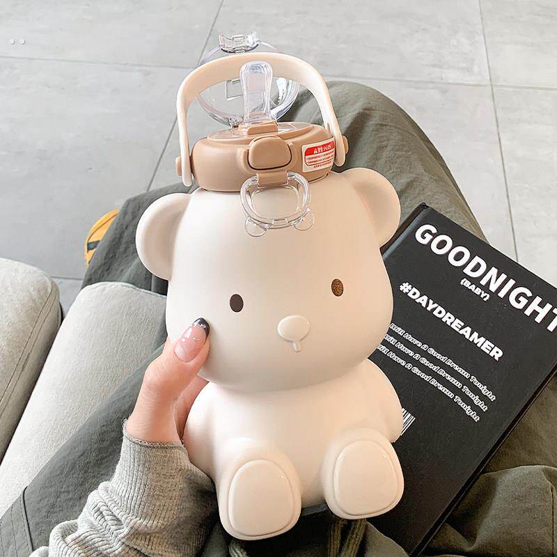 可爱女孩保温杯，超级可爱吸管杯，女网红水杯，2024新款高颜值儿