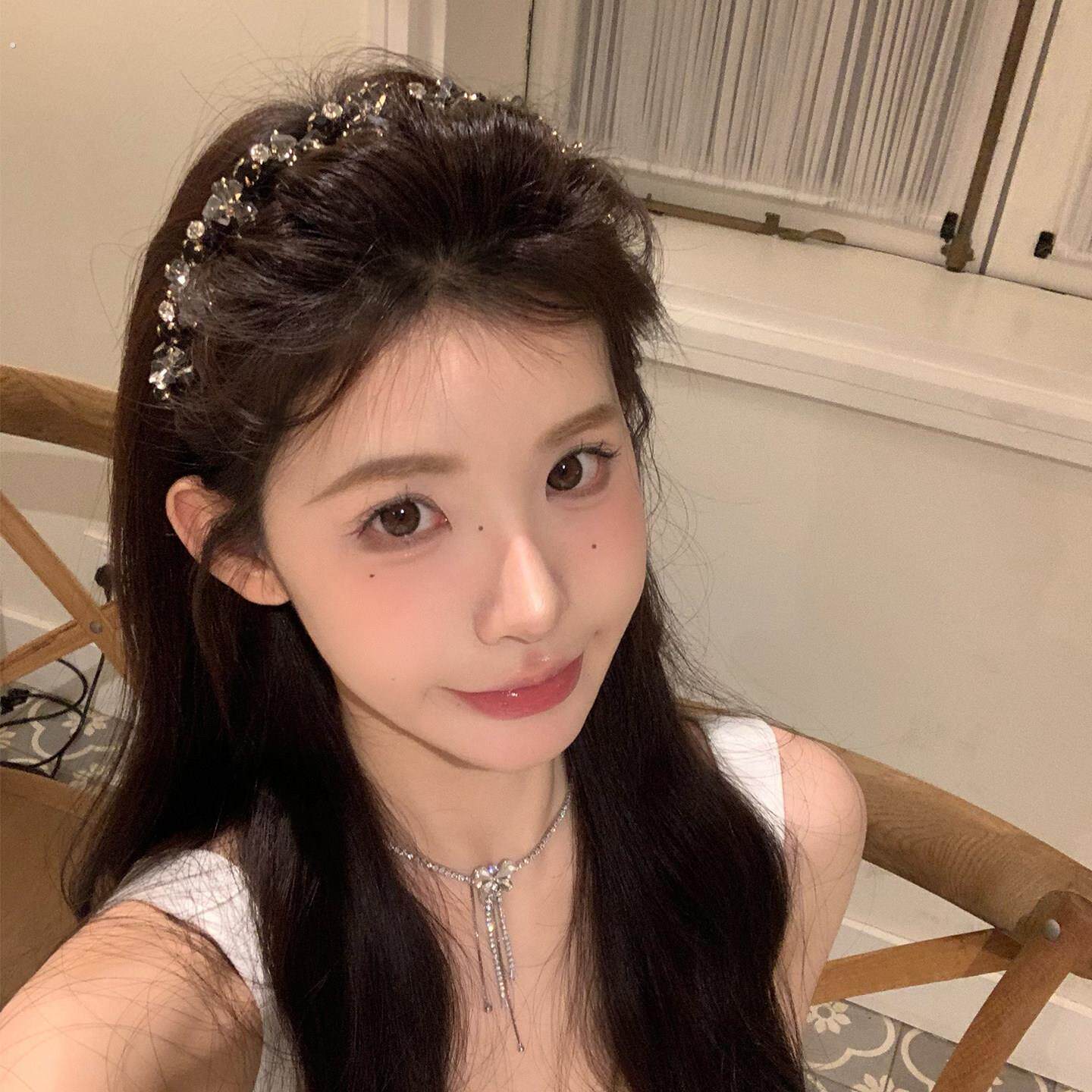 贵女范儿 轻奢重工水钻波浪发箍女高级感带齿防滑高颅顶发箍发夹