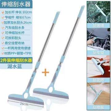 擦玻璃神器家用玻璃刮双面刮水器擦窗器搽洗窗户清洁工具长杆地刮