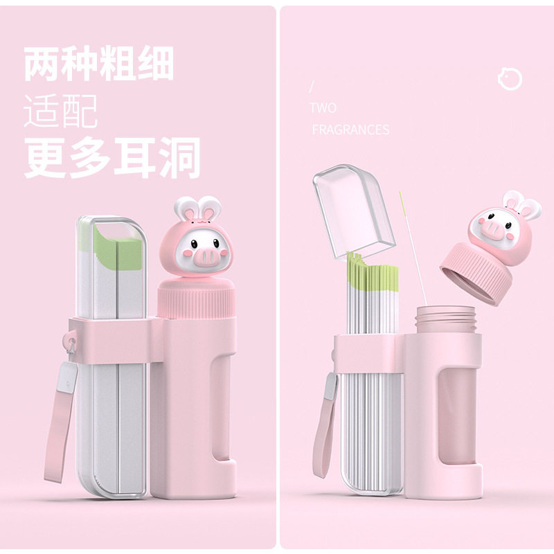 升级款双用玩偶耳洞清洁耳线清理污垢耳洞去异味日本洗耳朵