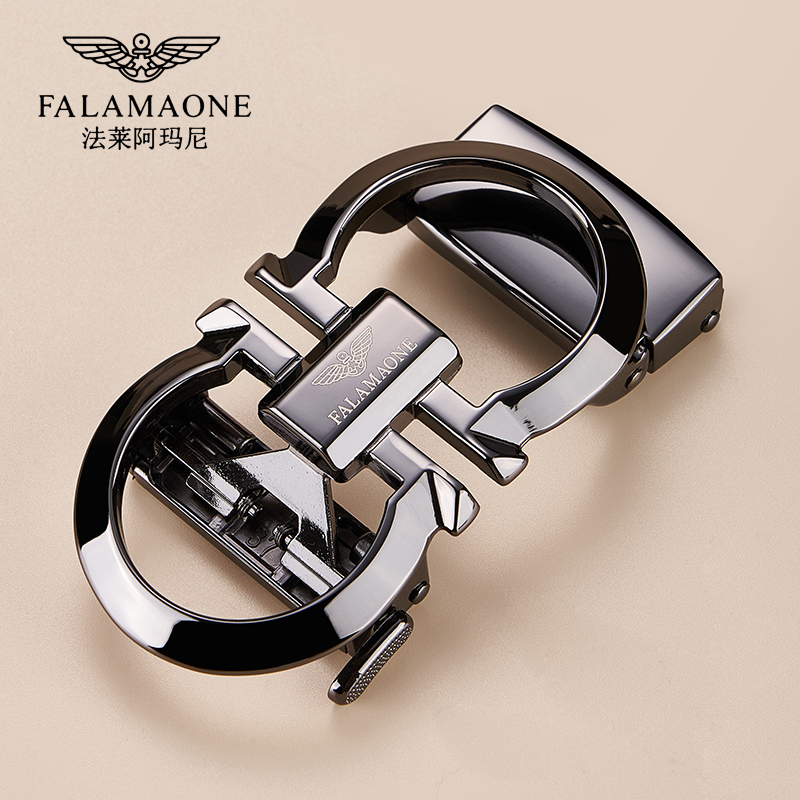 falamaone皮带扣男士配件男腰带合金男款皮带头商务百搭自动扣