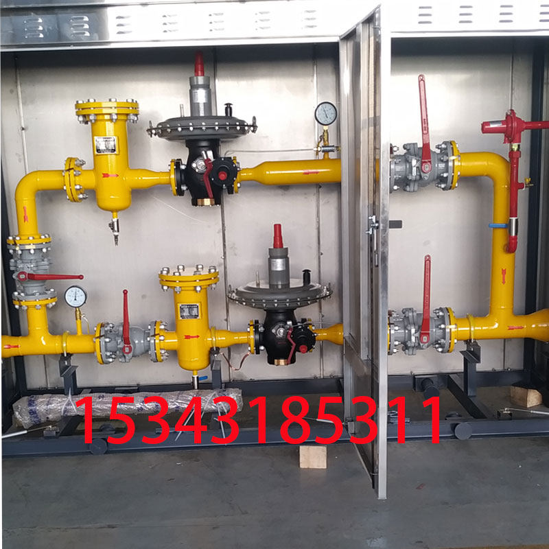 天然气调压箱燃气计量减压撬cng减压设备壁挂楼栋调压箱调压柜