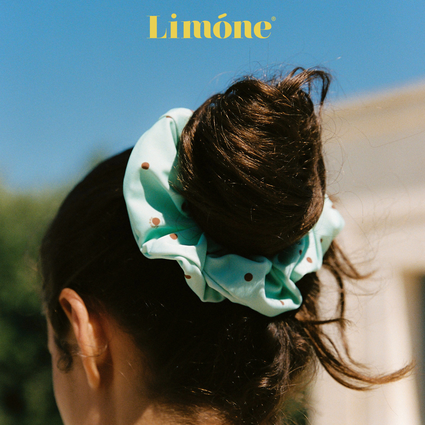 Limone波点大肠发圈度假泳衣配饰图片