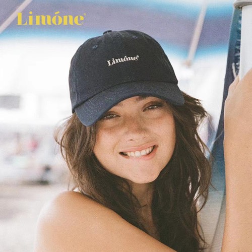 【徐如蓝同款】Limone柠檬logo刺绣复古休闲运动棒球帽女海边防晒