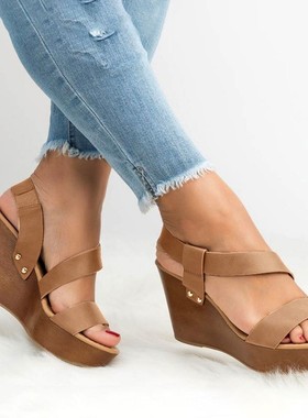 Summer platform Heels Sandals Shoes Wedge for Women elevator