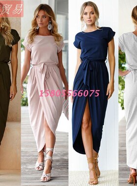 2019 women casual loose dress Ladies  dresses 连衣裙长裙