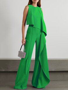 jumpsuit晚禮服晚會主持派對生日宴連體褲 優雅女 elegant Women
