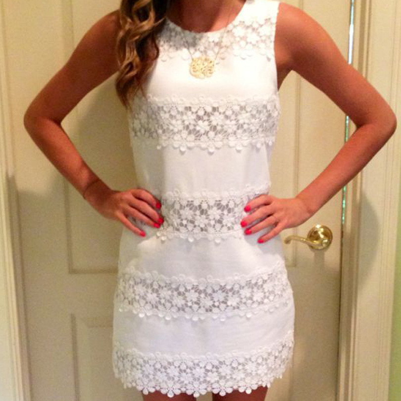 summer vest dress lace sleeveless short dresses casual girl