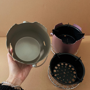 迷你小碳炉户外便携式家用烧烤不锈钢围炉煮茶橄榄酒精韩式烤肉炉