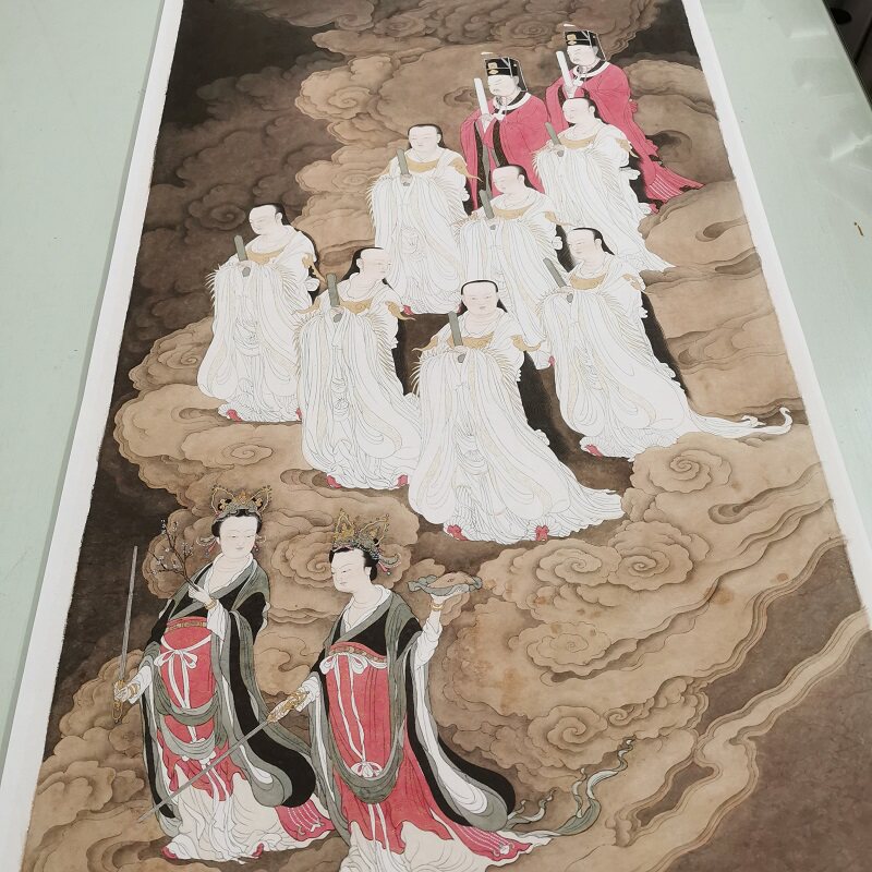 宋代北斗七星图立轴复古书画真迹高清微喷古画芯装裱国画装饰画