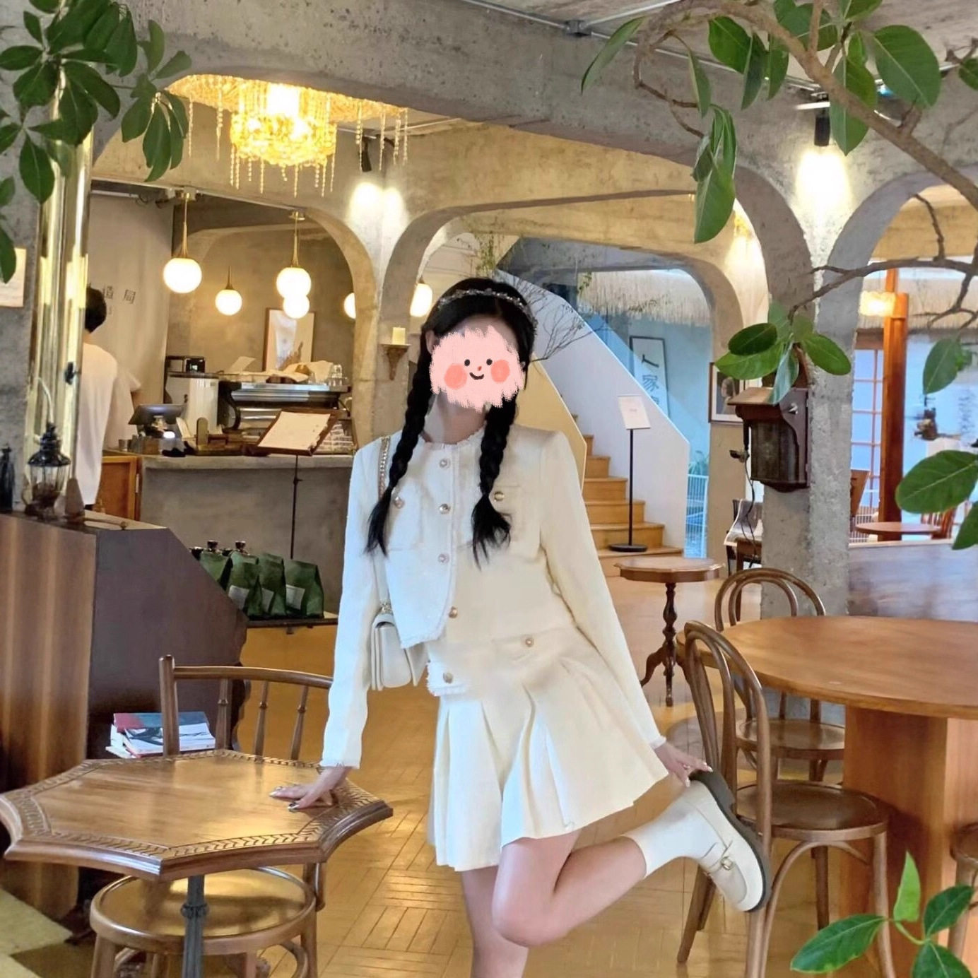 法式小香风外套裙子套装秋冬富家千金气质名媛小个子上衣两件套女