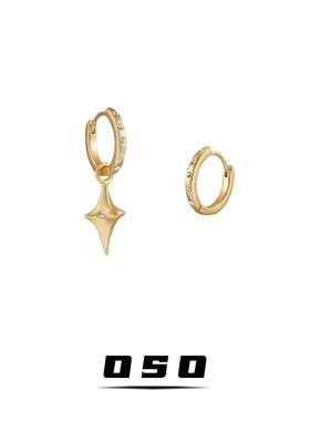 「十字星」耳环-什么样的诗人可以摘到自己所写的星星-十字架耳圈