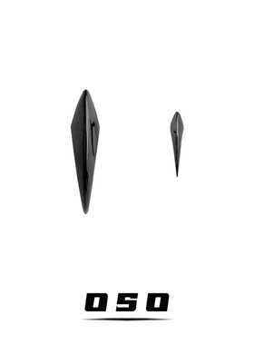 黑色鸟爪耳钉中性酷耳环简约纯银个性男女款不对称耳饰