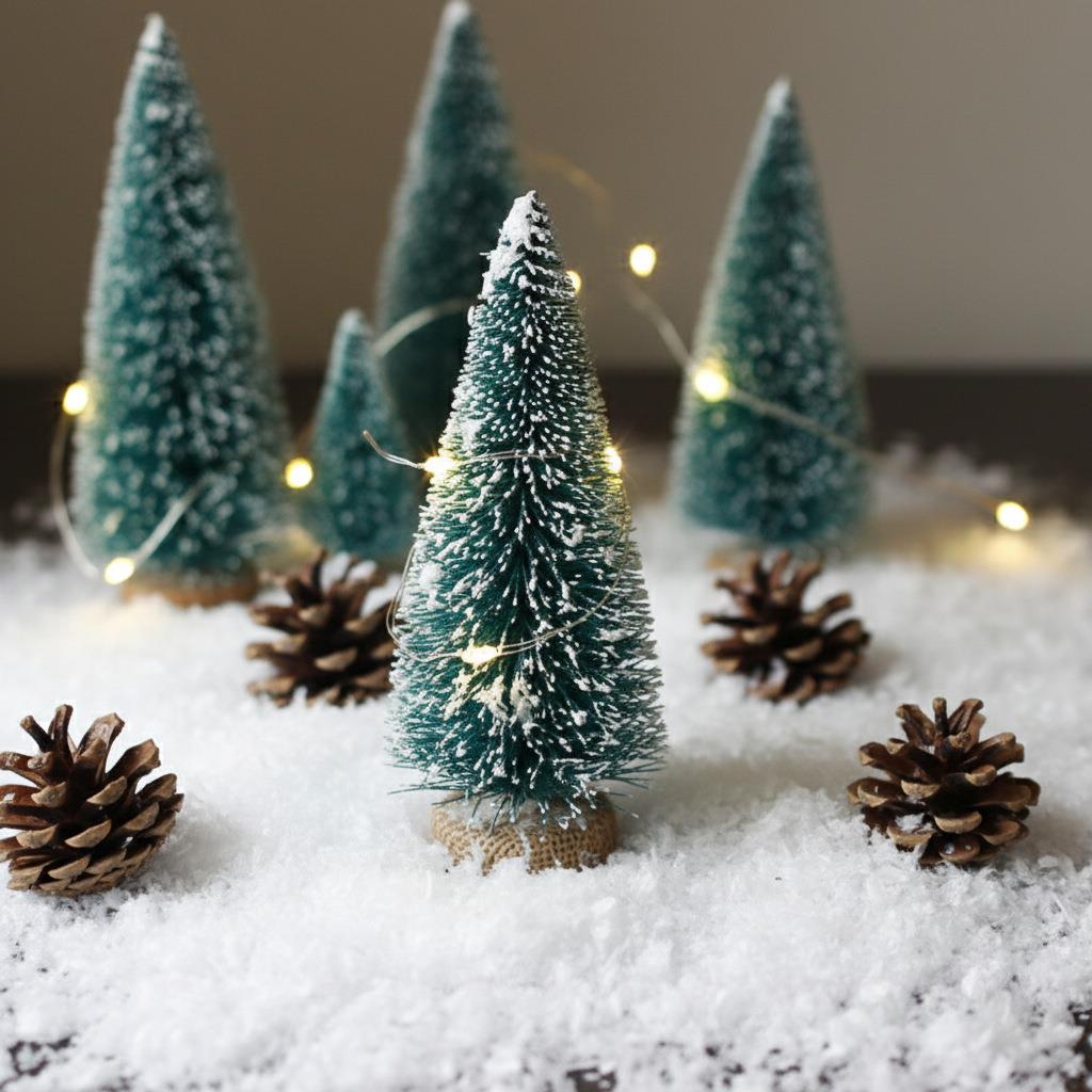 假雪造景仿真雪花圣诞节