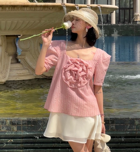 浪漫主义 法式 PITAO 夏季 女 甜美小众休闲宽松高级感时尚 套装