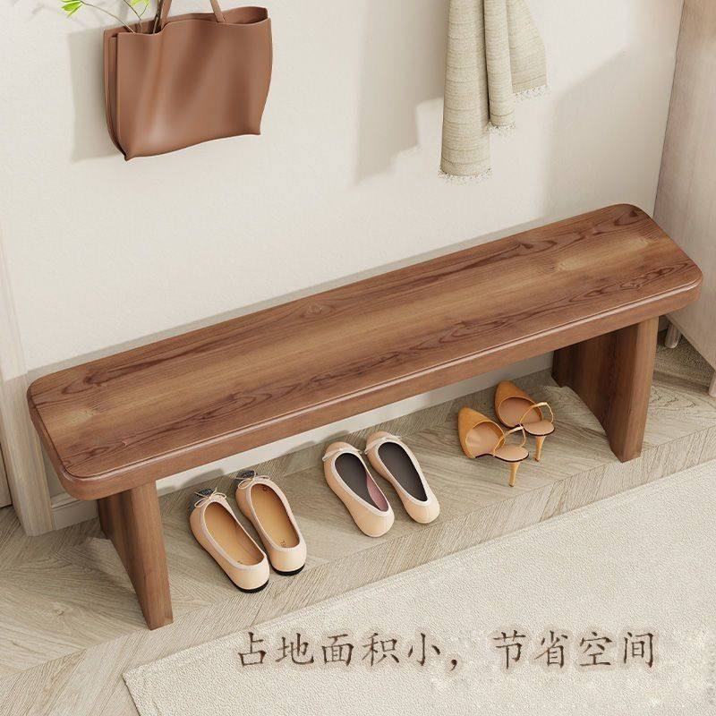 换鞋凳实木家用门口入户玄关长凳卧室床尾凳沙发脚踏穿鞋长条凳子