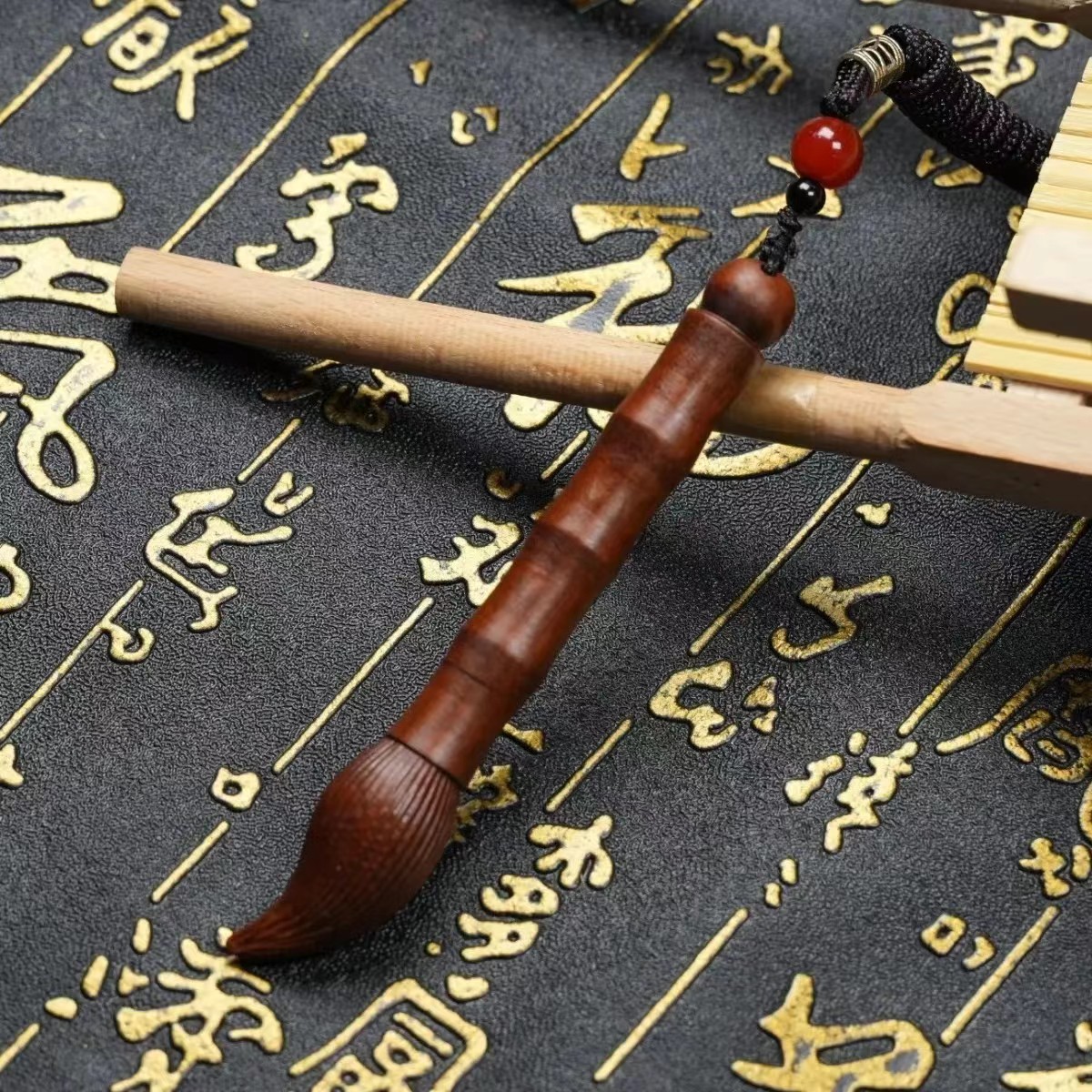 适用雷击枣木老料文昌笔吊坠挂件北斗七星手把件随身配饰枣a1848