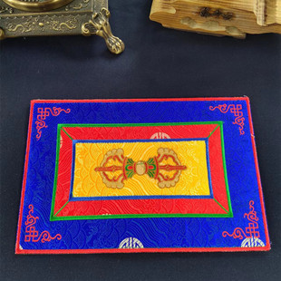 适用民族用品藏式法器垫布佛音钵垫子金刚杵垫子多种样式a1371