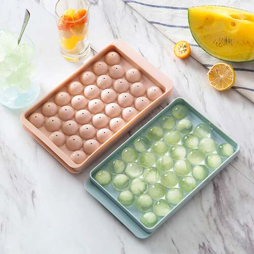 冰格 Ice Cube Tray Round Cubes Plastic Maker Cold Drink模具