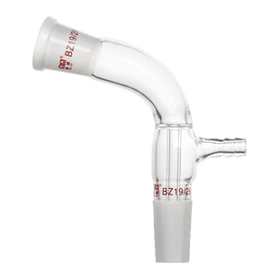 【包邮】化学实验室105度蒸馏真空接收管 玻璃磨砂口尾接管19#24口