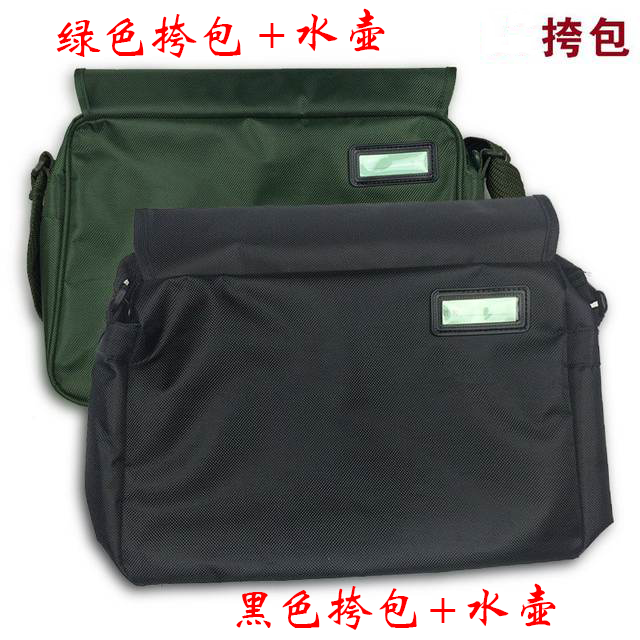 黑挎包制式挎包户外单肩背包新式绿挎包男士消防挎包牛津纺斜挎包