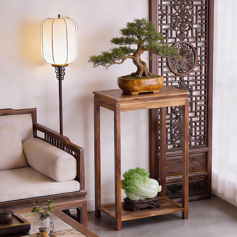 实木花架落地长方形鱼缸架阳台花几客厅边几榫卯整装禅意盆景架子,住宅家具,花架/花几,淘宝优惠券,粉丝福利购,淘宝优惠卷