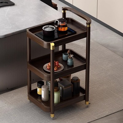 可移动小推车置物架带轮茶几家用沙发边柜餐边茶水车厨房多层架子