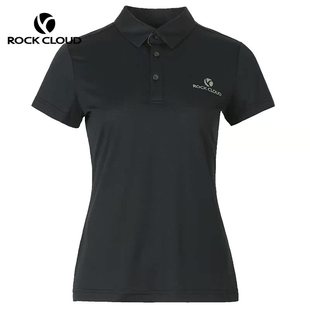 岩云RockCloud夏季 新品 运动户外排汗透气女Polo衫 城市休闲短袖