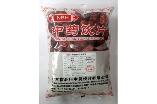 广东南北行中药饮片   大枣 红枣 灰枣 一级0.5kg/包 产地 新疆